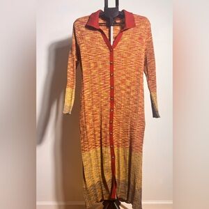 Jessica Simpson trendy plus size Midi cardigan dress